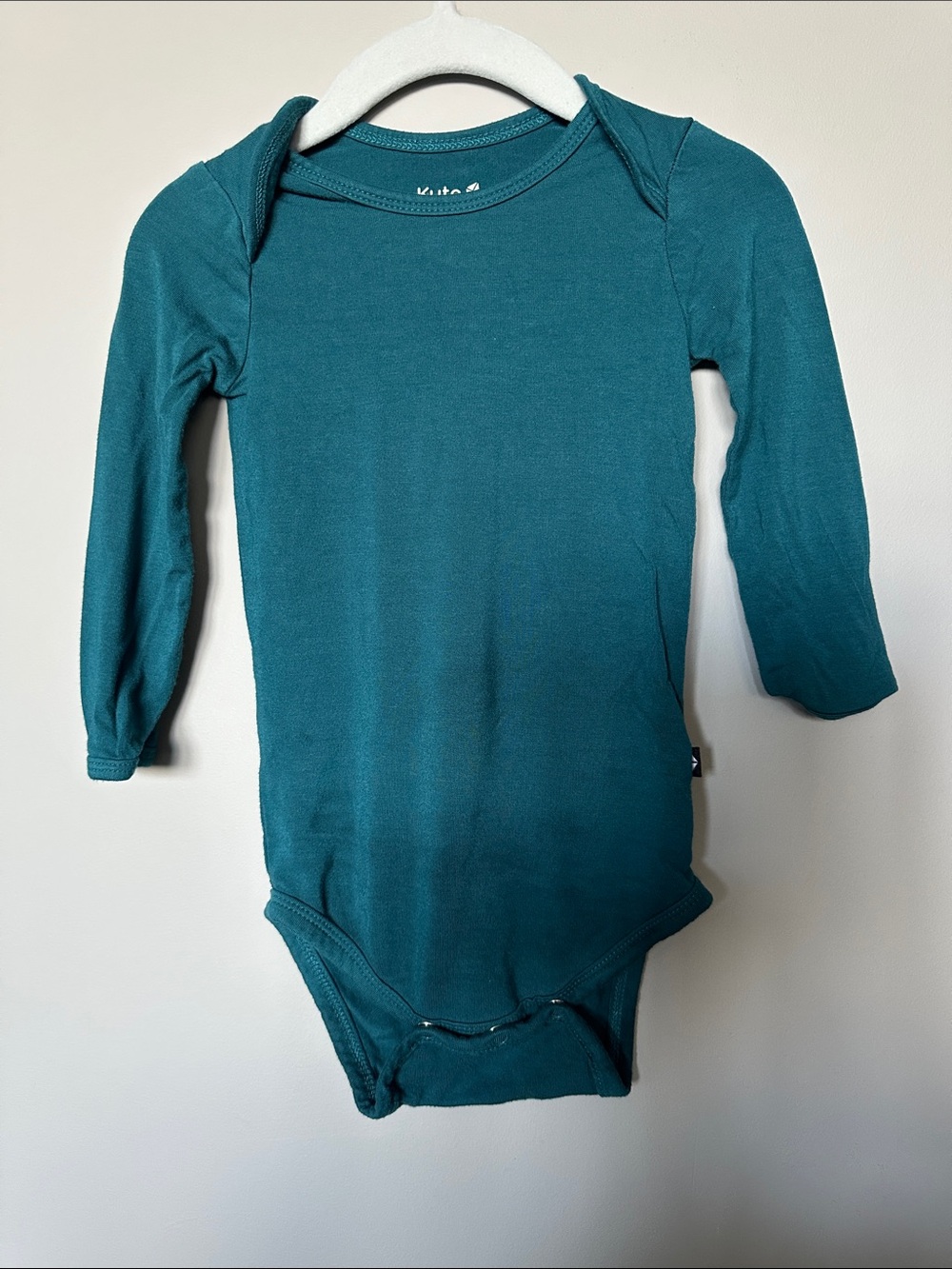 Kyte baby teal long sleeve onsie